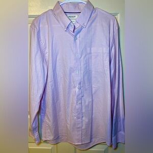 Goodthreads‎ Slim Fit Button Down Long Sleeve Shirt Light Rose Pink Mens L